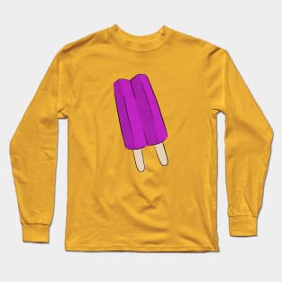 Purple Popsicle Long Sleeve T-Shirt